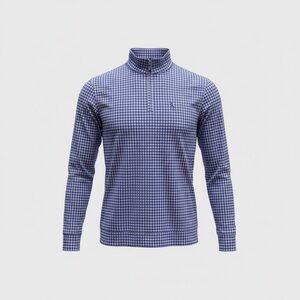 TailorByrd Men’s Blue and Pink Gingham Shirt XL